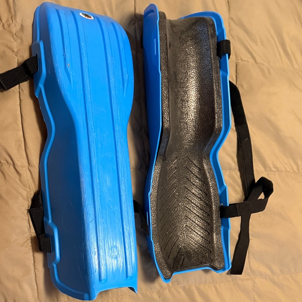 Kids Blue Snow Sled with Straps